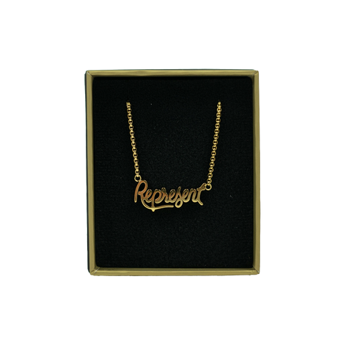Represent Gold Necklace