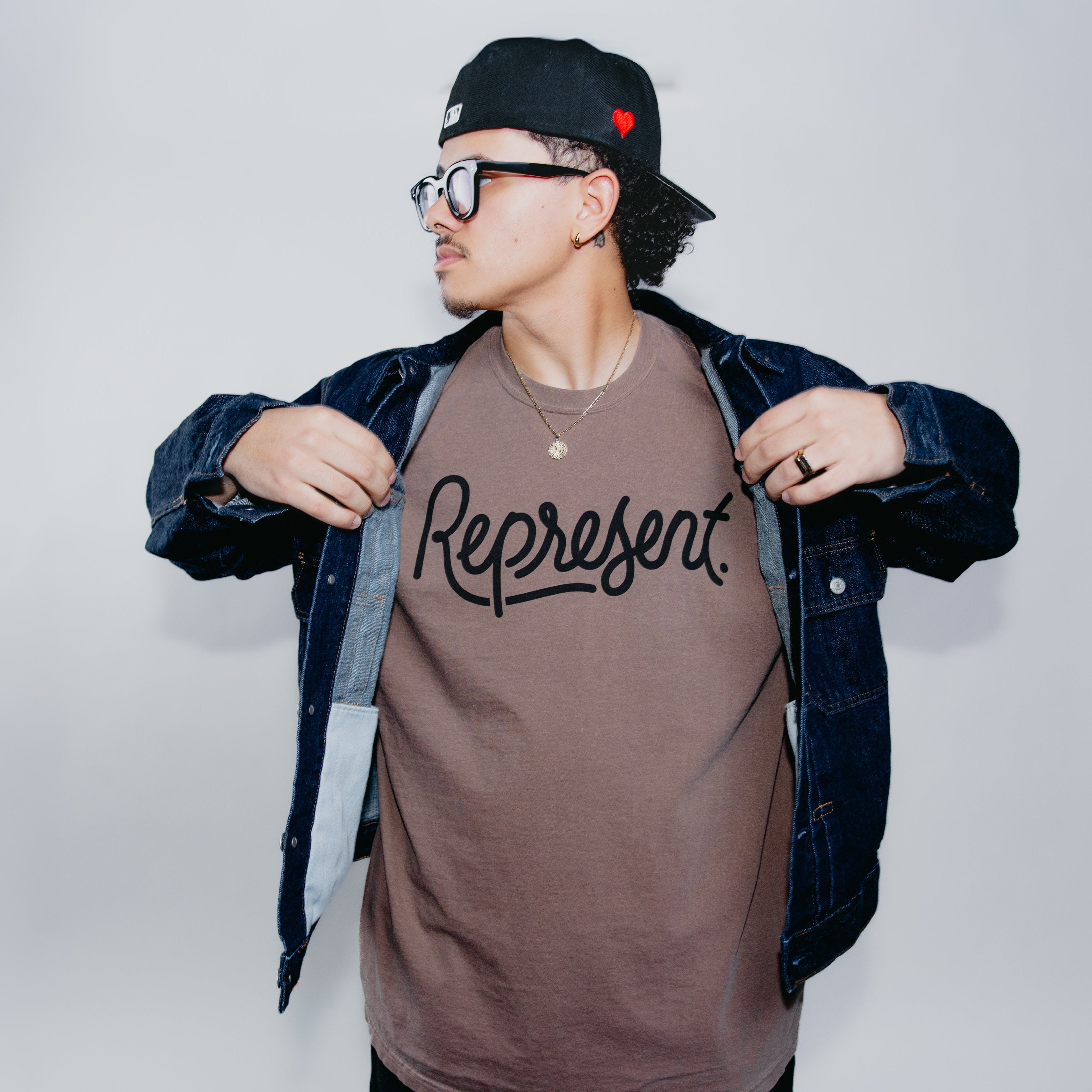 'Represent' Brown T-Shirt