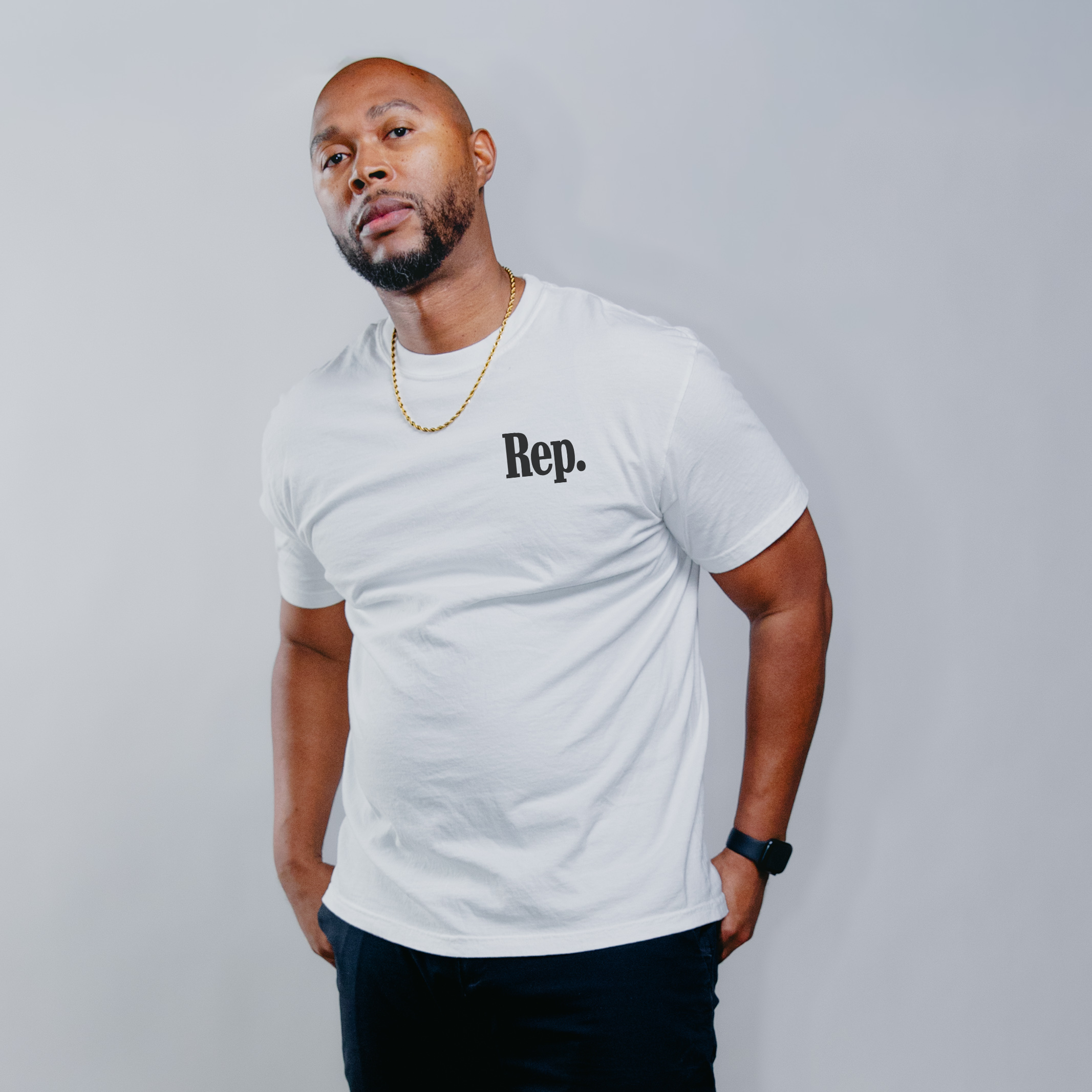 'Rep' White T-Shirt