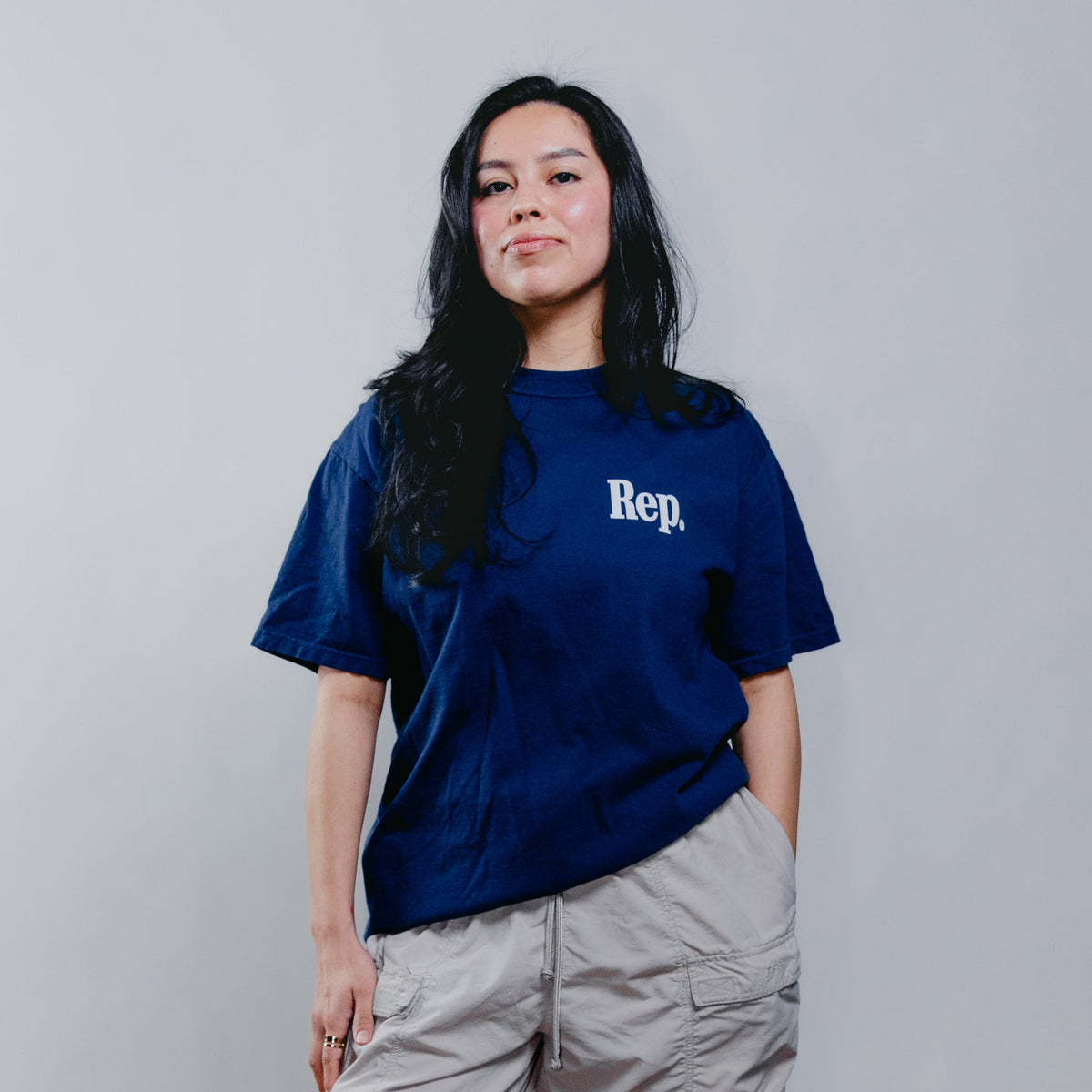 Rep Store 'Rep' Navy T-Shirt – The Represent Store