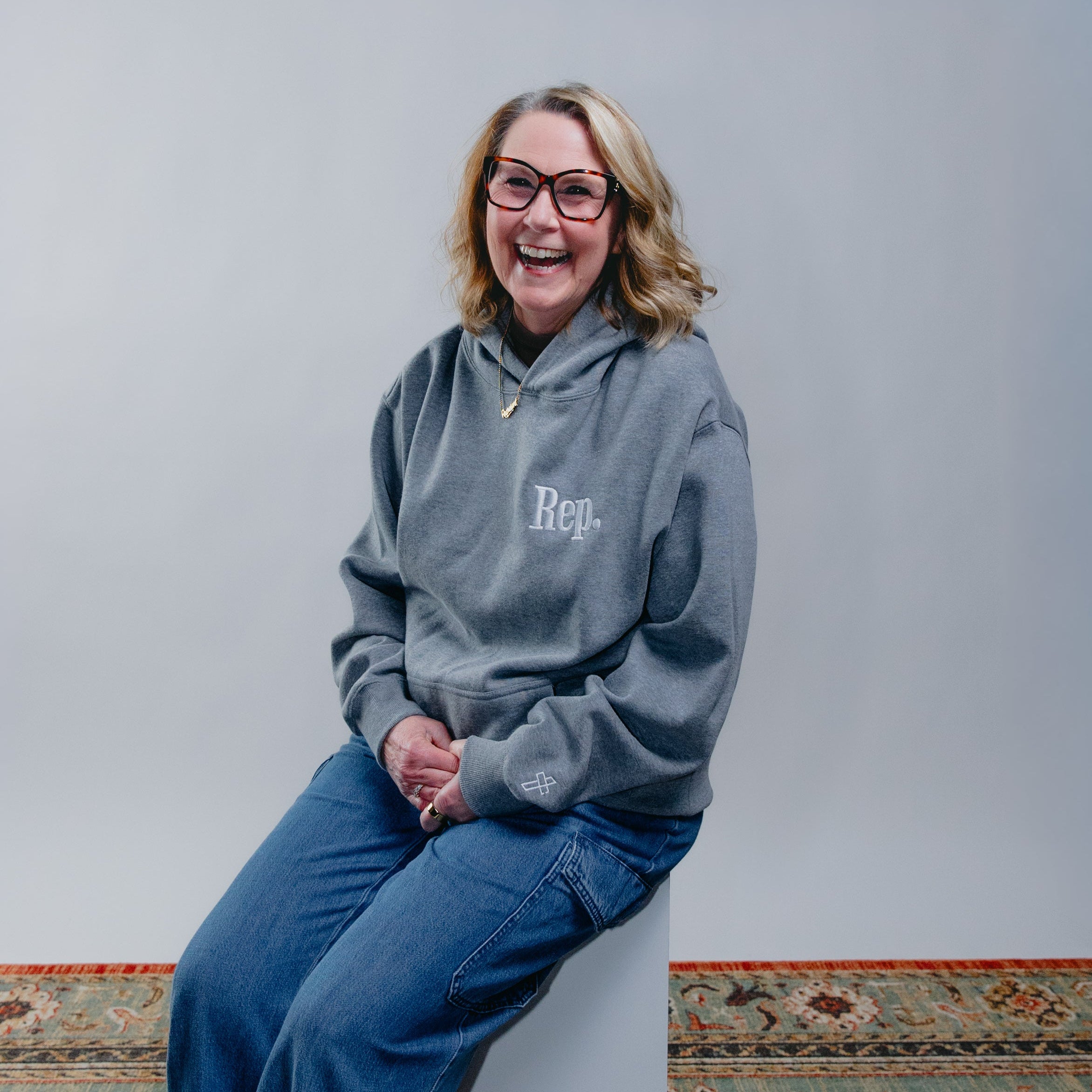 'Rep' Heather Gray Hoodie