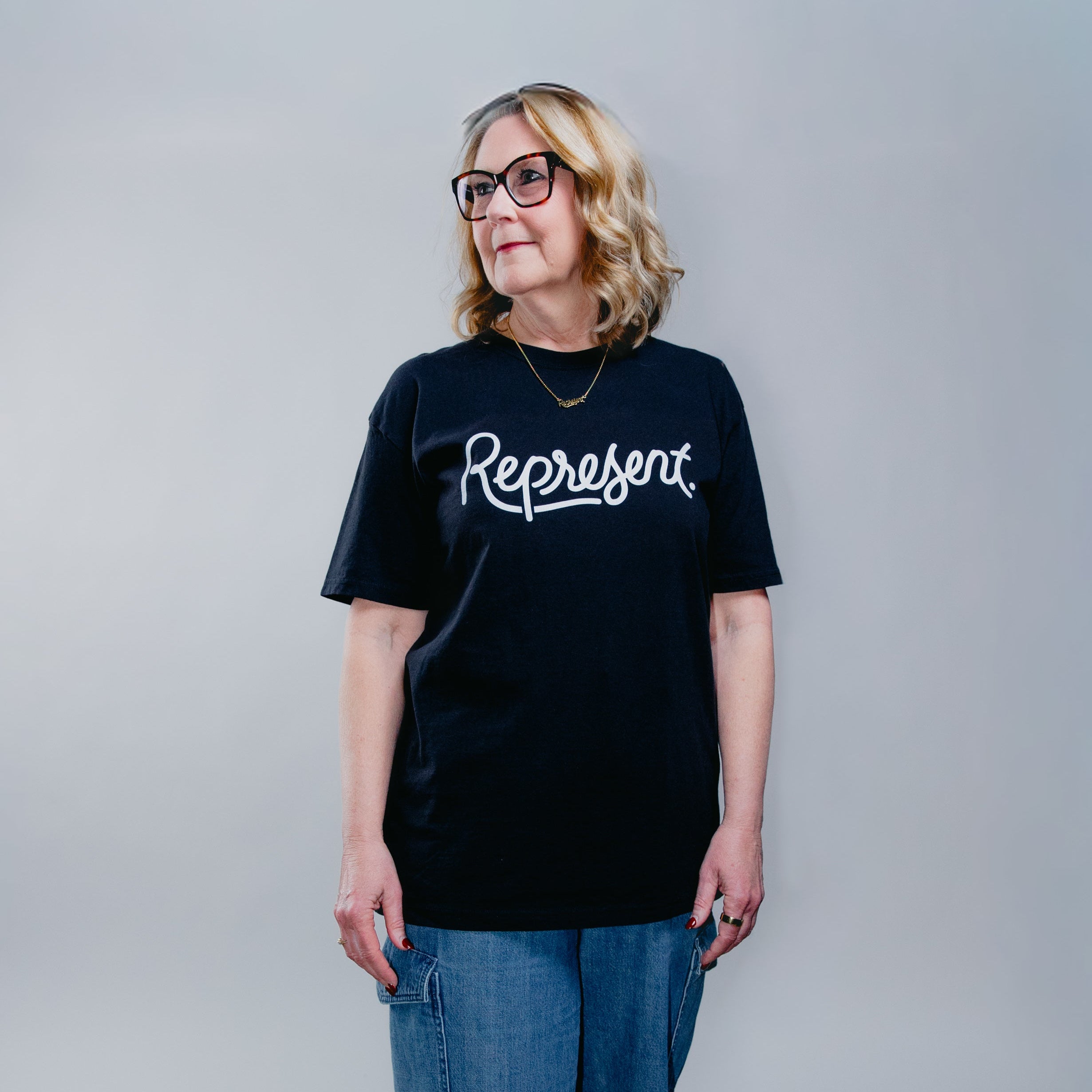 'Represent' Black T-Shirt