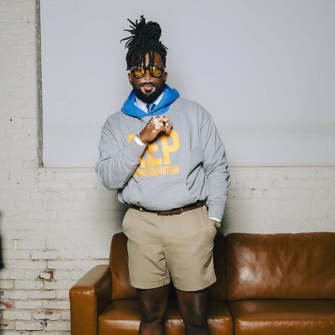 "Rep" Two-Tone Hoodie