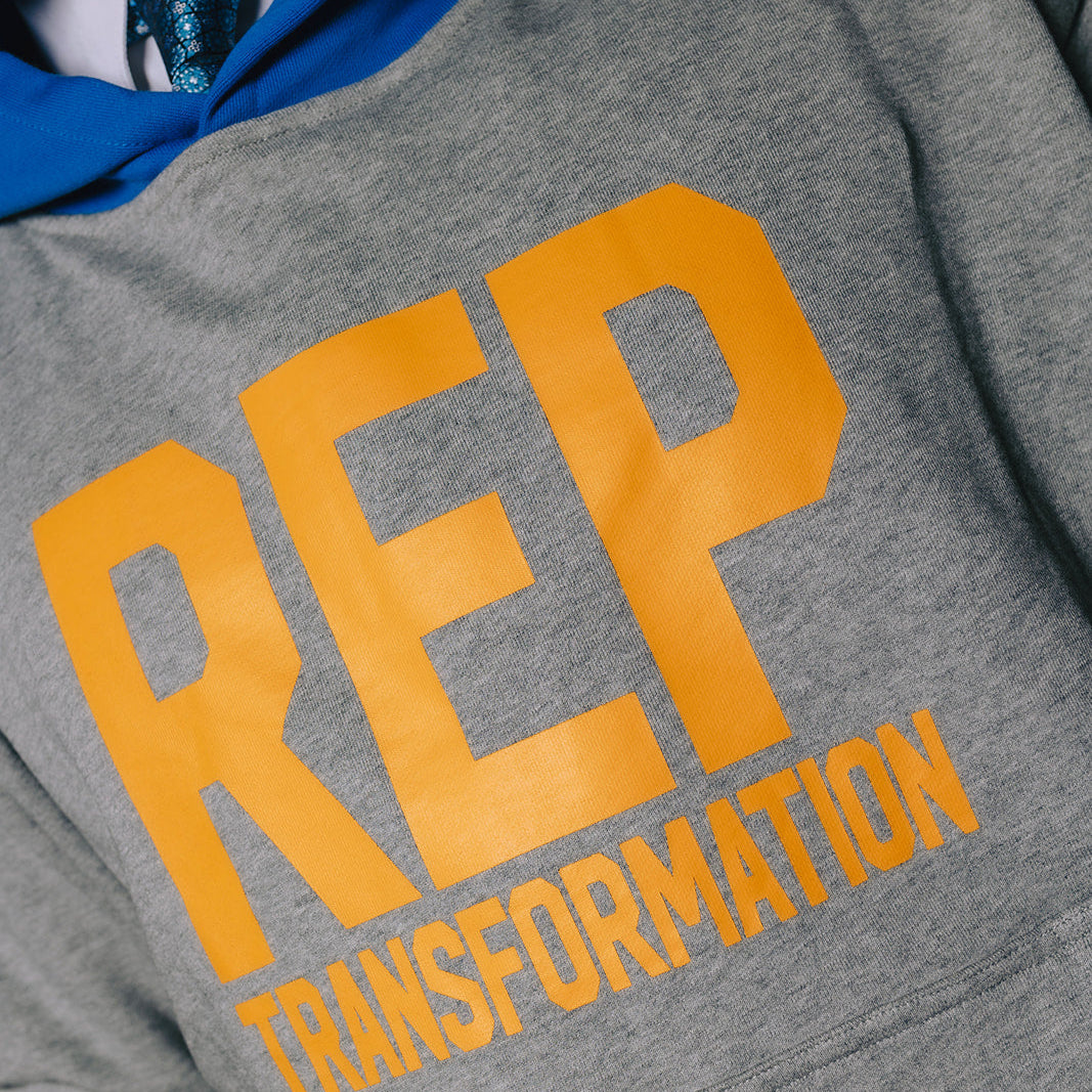 "Rep" Two-Tone Hoodie