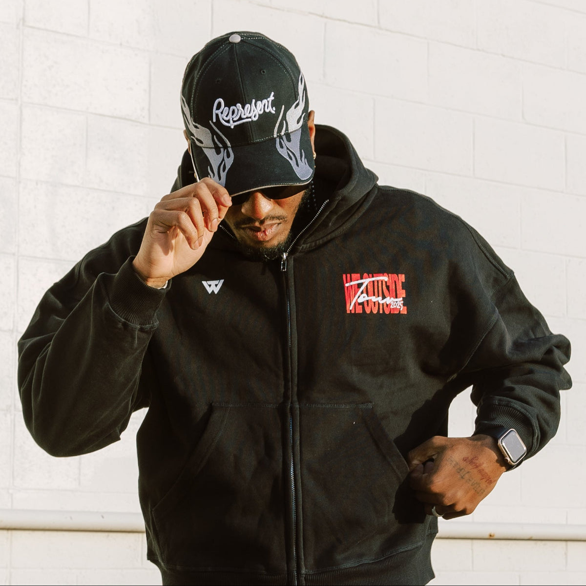 'Represent' Flames Hat