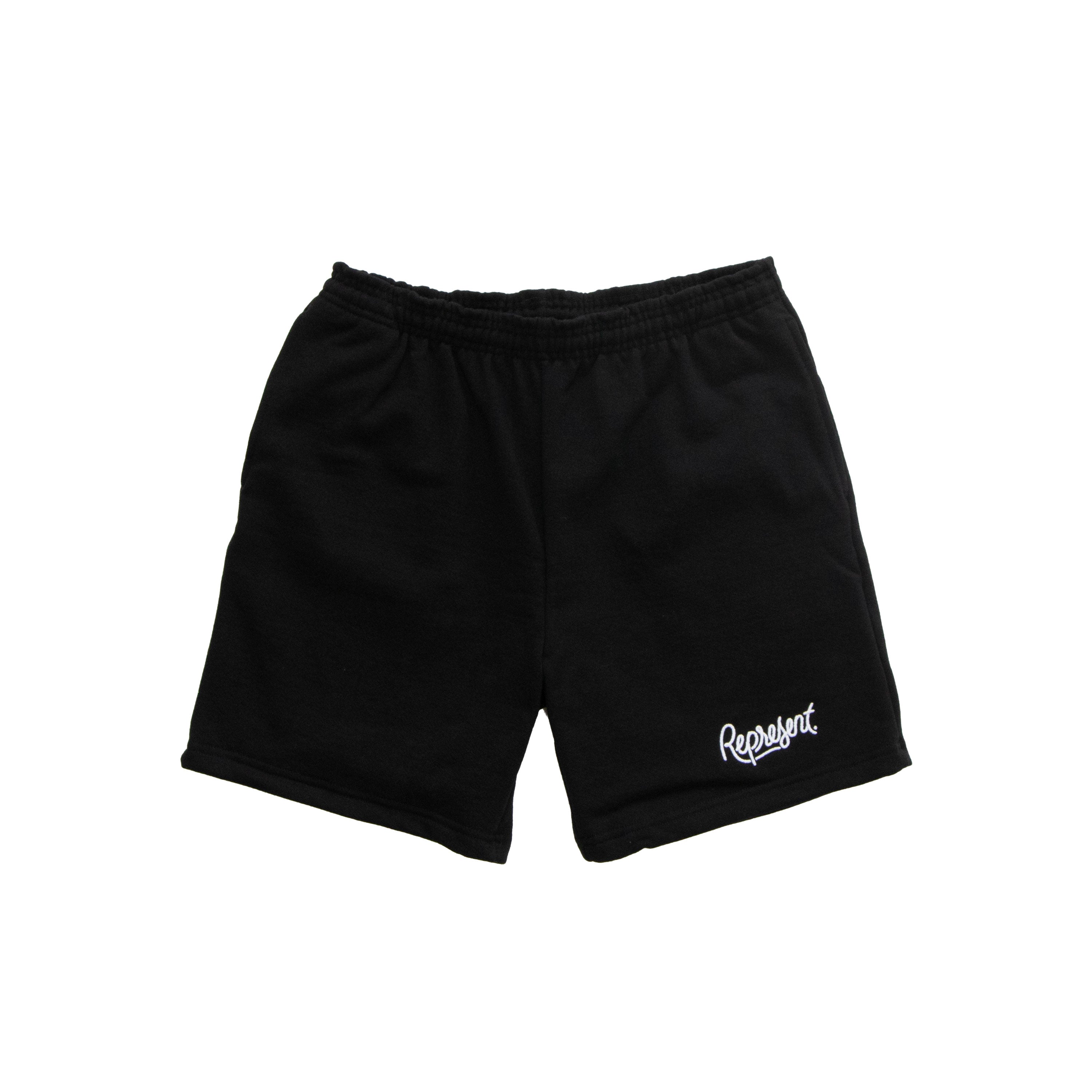 Represent Black Embroidered Shorts – The Represent Store