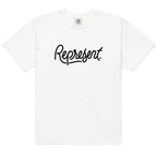 'Represent' White T-Shirt